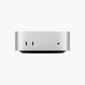 Apple Mac mini front view with two USB-C ports