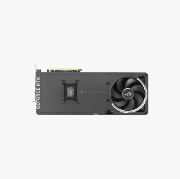 ASUS ROG Astral GeForce RTX 5080 OC backplate and fourth fan view